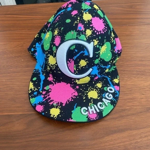 Chicago The Windy City Paint Splatter Hat - Picture 3 of 5